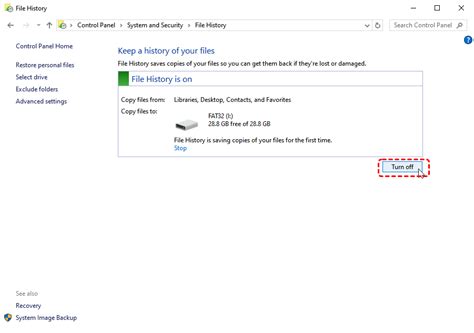 Deleting Windows File History