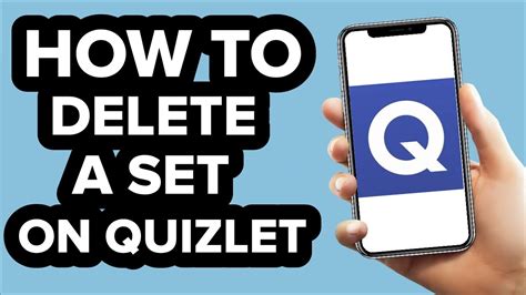 Deleting your Quizlet account on mobile devices