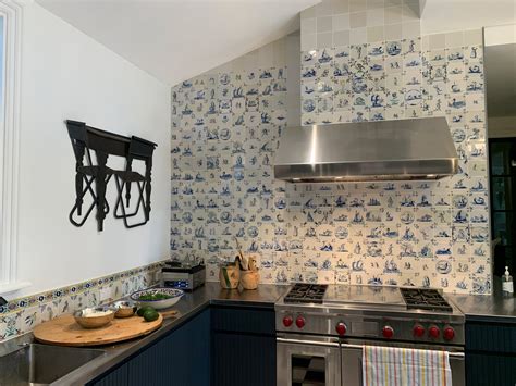 Delft Tile Backsplash