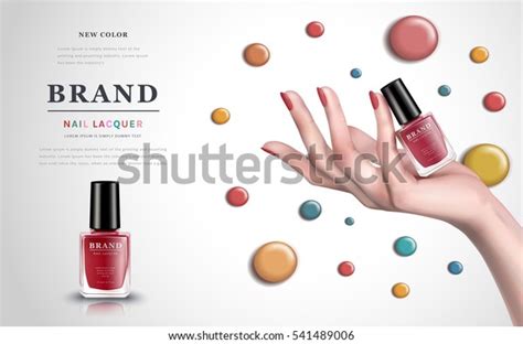 Delicate Hand Colorful Elements Nail