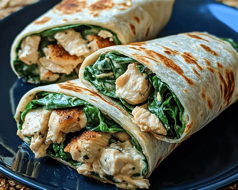 Delicious Chicken Spinach Wraps Recipe