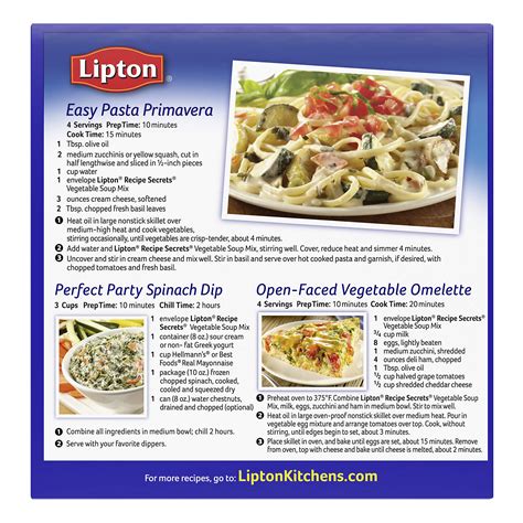 Delicious Lipton Vegetable Soup Mix Recipes