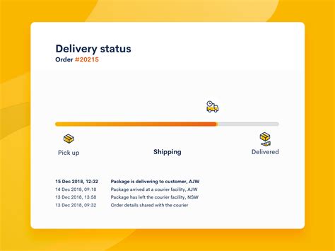 Delivery status