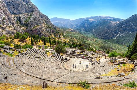 Delphi town Greece