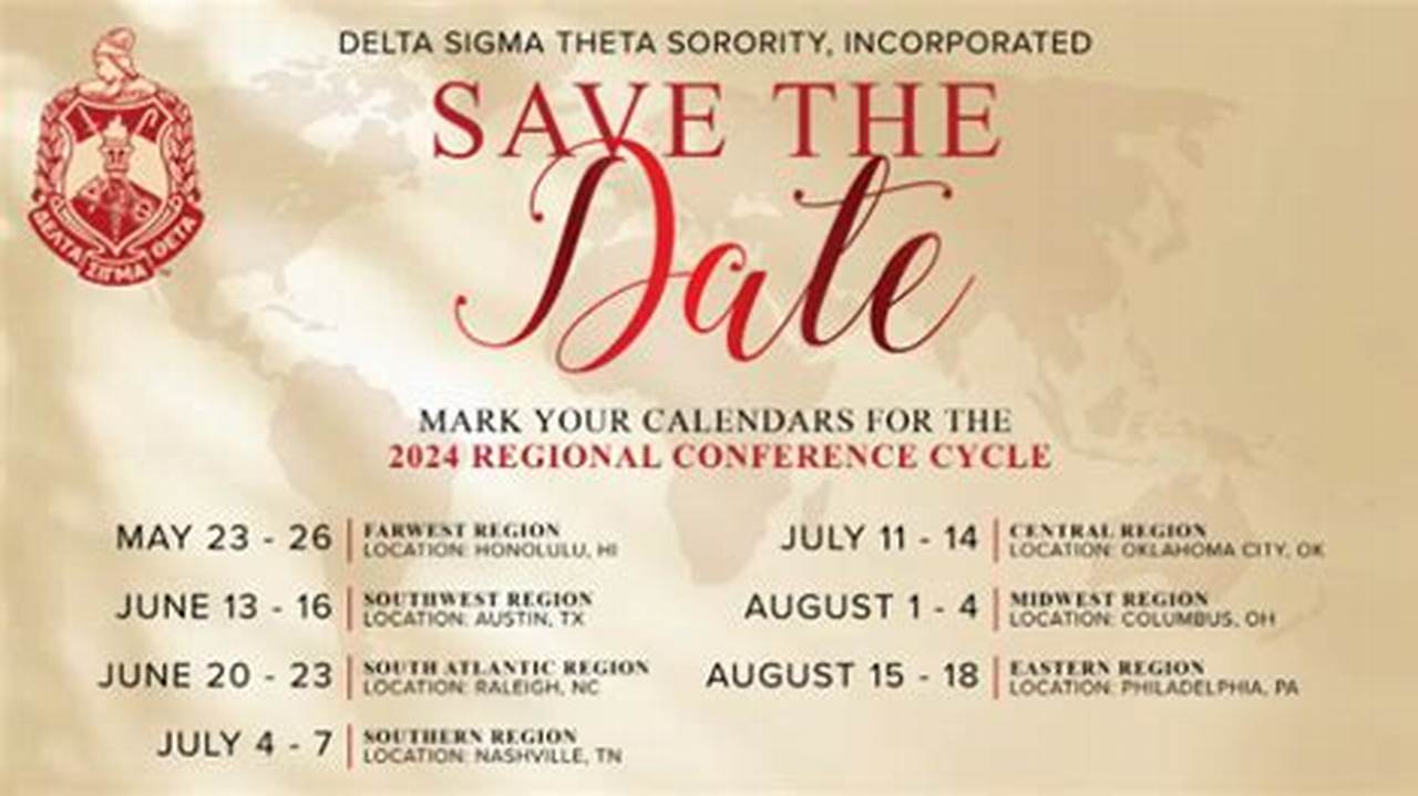 Delta Sigma Theta Regional Conference 2024 Dates