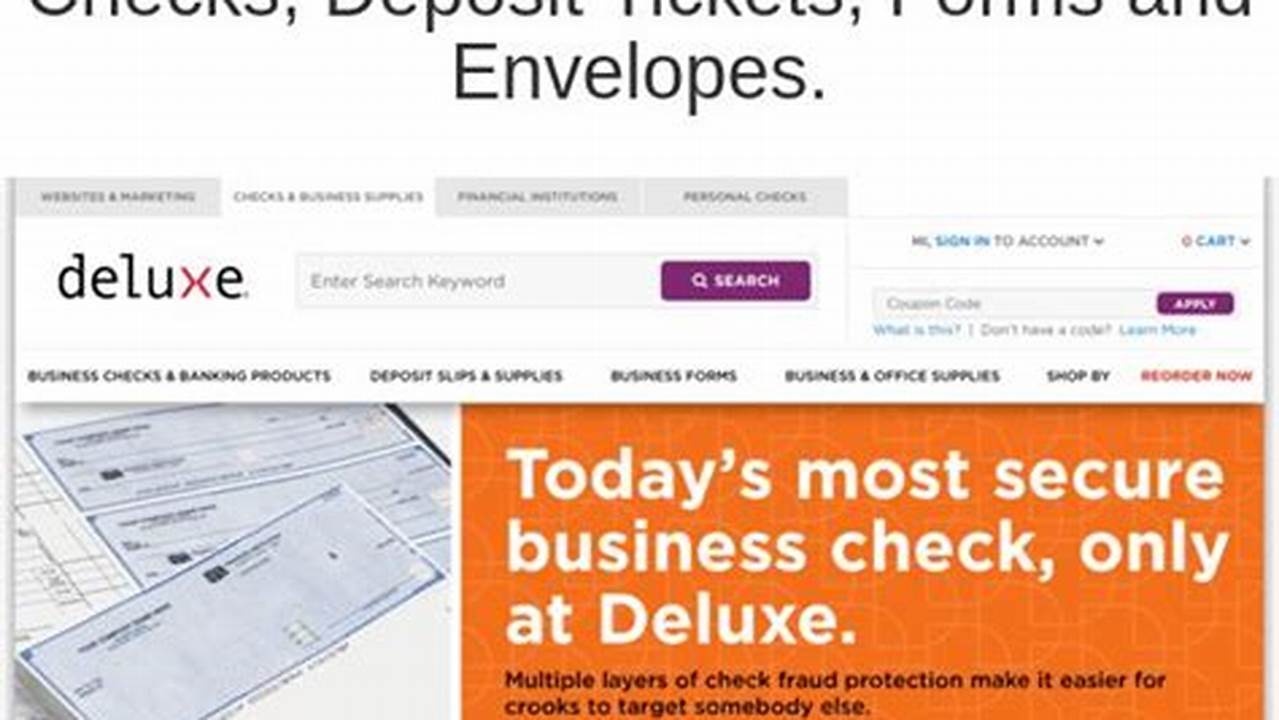 Deluxe Checks Coupon Code 2024