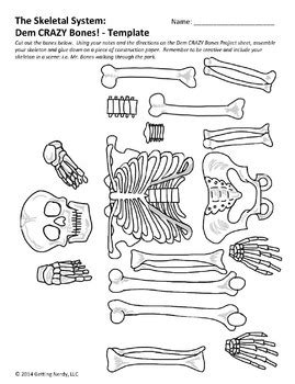 Dem Crazy Bones Skeleton Template