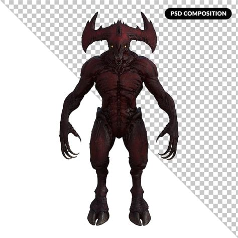 Demon Body 3D PNG