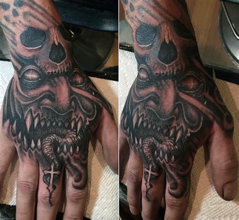 Demon Hand Tattoo
