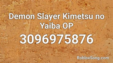 Demon Slayer Roblox ID - Roblox music codes