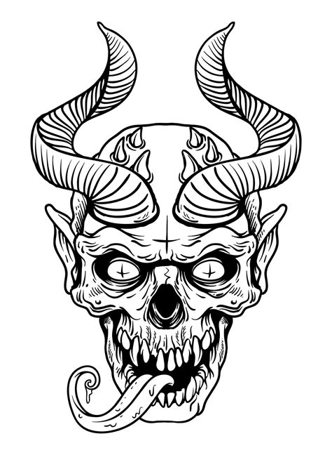 Demonic Horror Coloring Pages