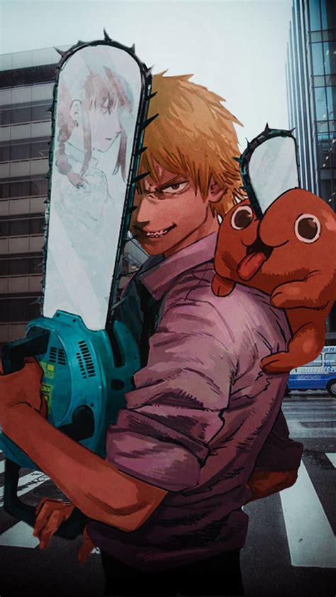 Denji with His Chainsaw Arm Wallpaper