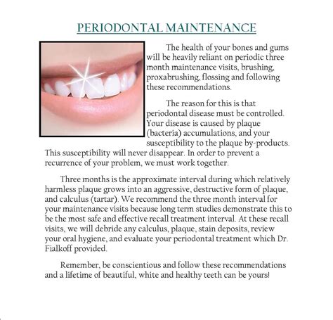 Dental insurance for periodontal maintenance benefits
