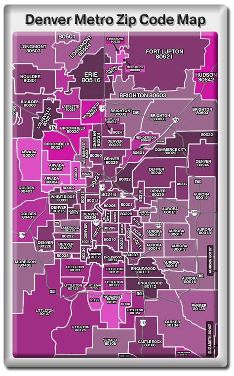 Denver Metro Zip Code Map