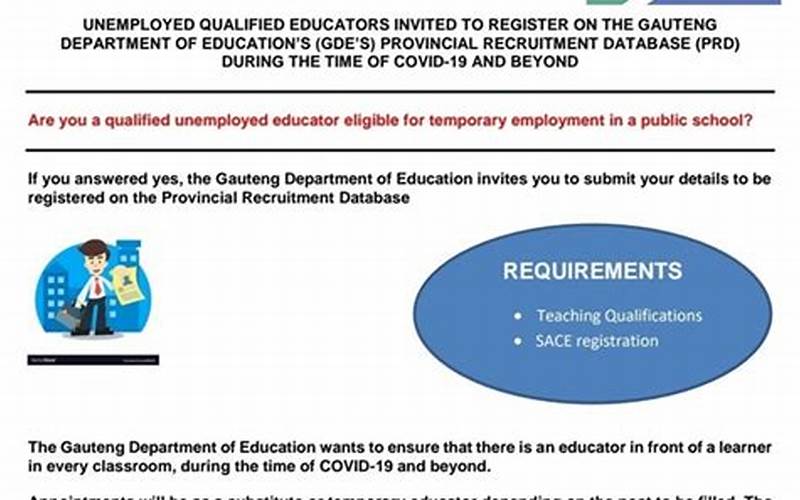 Department Of Education Vacancies Image