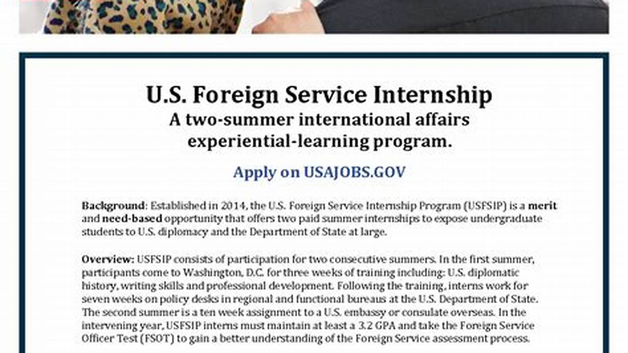 Department Of State Is Pleased To Announce A New Paid Student Internship Program Beginning With The Fall 2022 Internship Season., 2024
