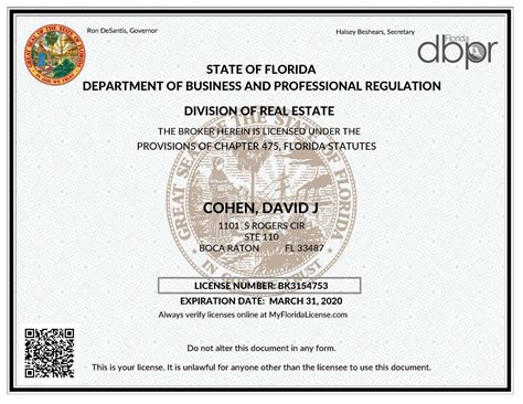 Department of Licensing Florida