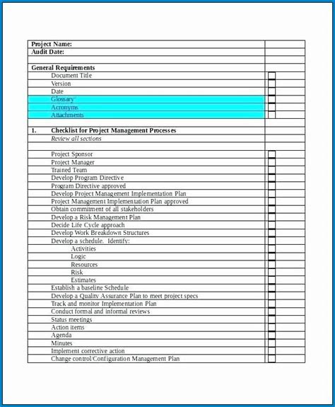 Deployment Checklist Template Printable