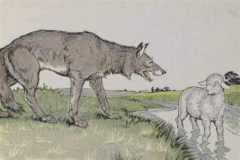 Der Wolf und das Lamm - Aesop Fabel - Vorwand - AVENTIN • Fabeln
