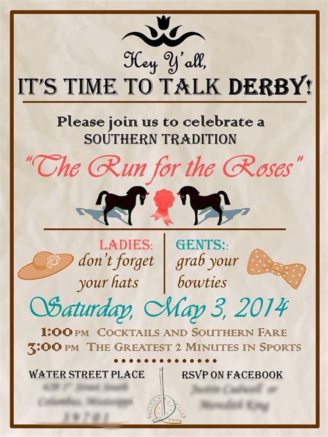 Derby Party Invitation Templates Free