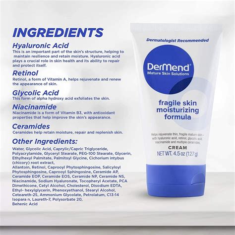 Experience the Ultimate Skin Rejuvenation with Dermend's Fragile Skin Moisturizing Formula Cream