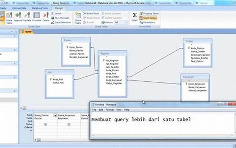 Desain Tabel Dan Relasi Dalam Microsoft Access