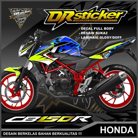 Desain Cutting Sticker Motor Cb150r