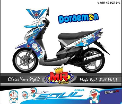 Desain Cutting Sticker Motor Mio Soul