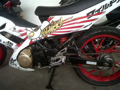 Desain Cutting Sticker Motor Satria Fu