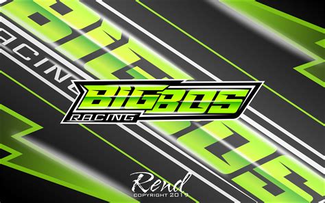 Desain Cutting Sticker Racing