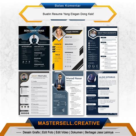 Desain Resume Profesional