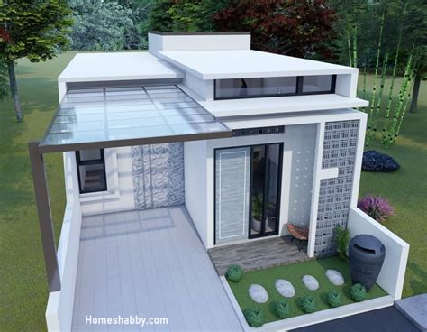 desain rumah atap dak 1 lantai