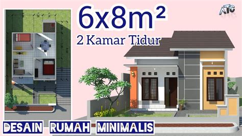 desain rumah minimalis 6x8
