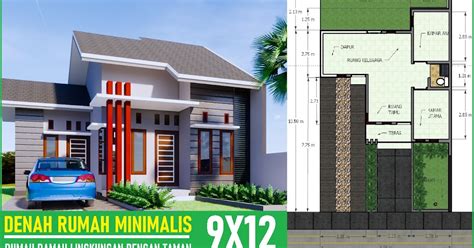 desain rumah ukuran 9x12 1 lantai minimalis