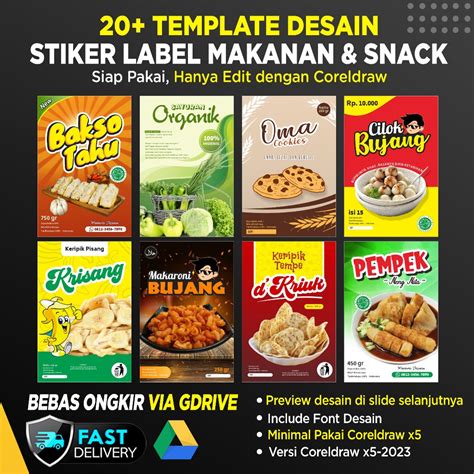 Desain Stiker Stiker Label