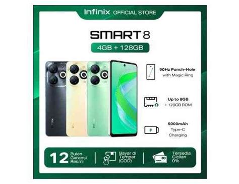 Desain dan Layar Infinix Smart 8