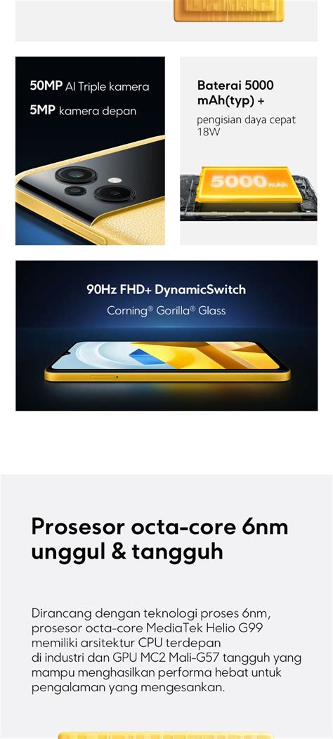 Desain dan Layar Poco M5 NFC