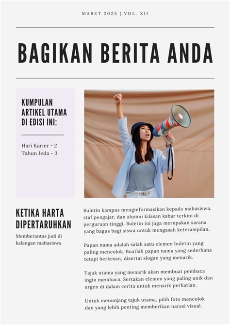 Desain Tutorial Membuat Buletin