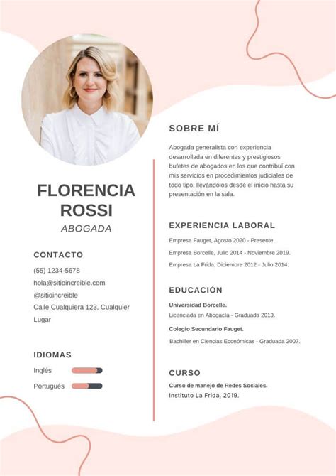 Descargar Plantilla Gratis Curriculum