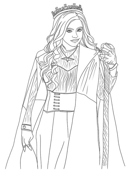 Descendants Coloring Page
