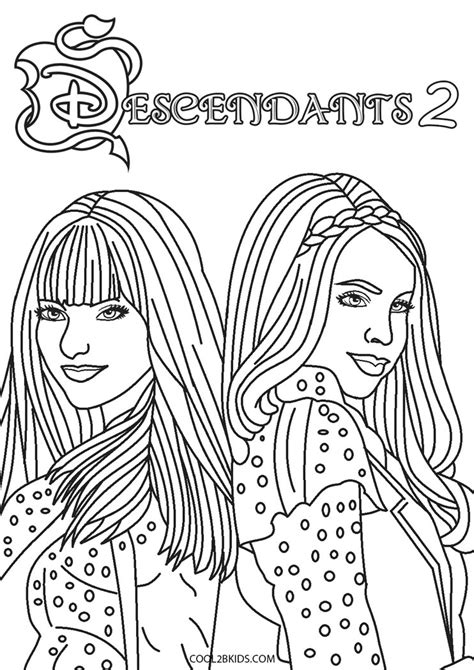 Descendants Movie Coloring Pages