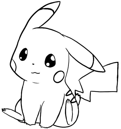 Desenhos do Pikachu para imprimir e colorir Blog Ana