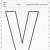 Desenhos do Alfabeto para imprimir Letra V