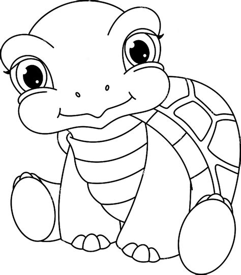 Desenhos Infantis para colorir de Tartarugas