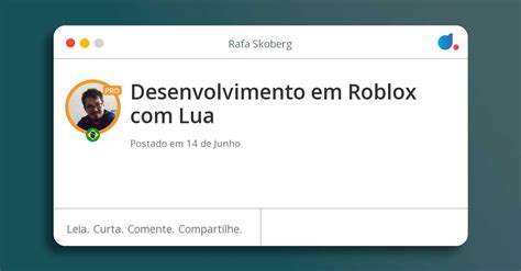 Desenvolvimento em Roblox com Lua