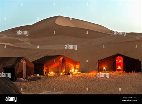 Desert Bivouac at Sunset