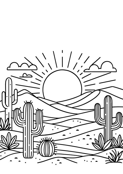 Desert Color Pages