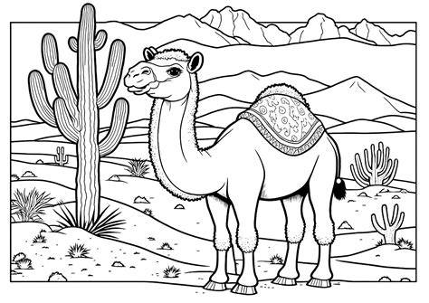 Desert Coloring Page