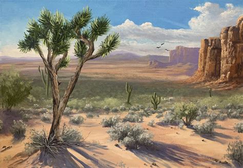 Desert Landscape Painting