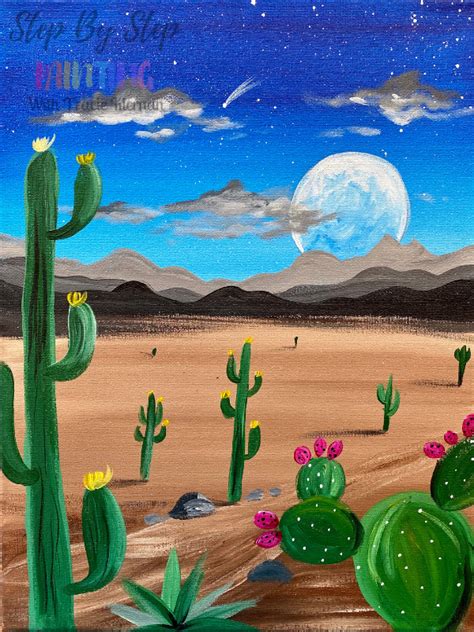 Desert Landscape Painting Tutorial